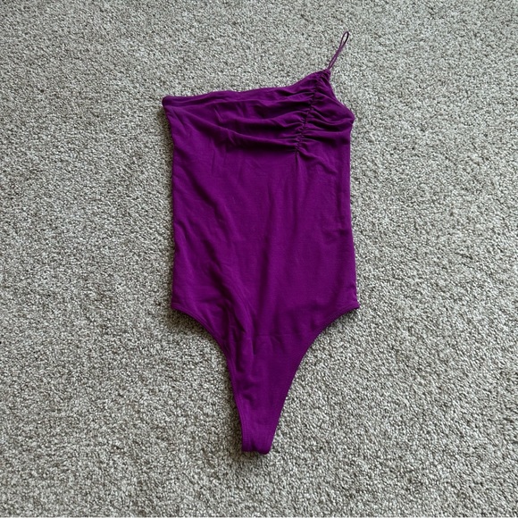 Wilfred One Strap Body Suit Magenta - Picture 2 of 5